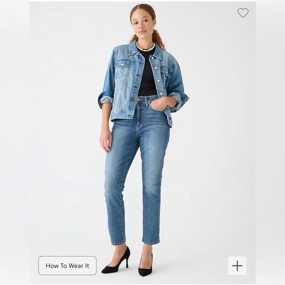 J Crew Curvy vintage slim-straight Jean in Warm Surf wash - NWT - SIZE T28 - Picture 1 of 6